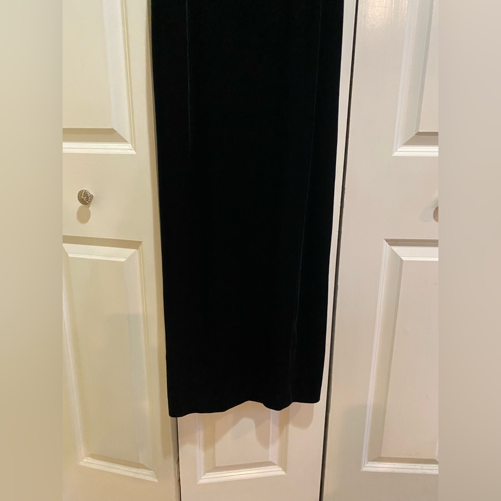 Alex Evenings Black Sleeveless Slip Dress Size 10P Vintage - Picture 7 of 11
